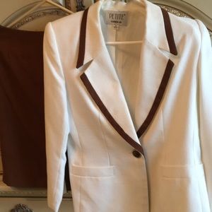 Ladies skirt and blazer suit